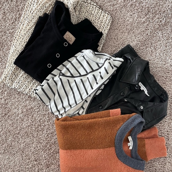 Stylish 6- Piece Clothing Bundle - Good American, Madewell, Zara & More! Size L - Picture 4 of 16